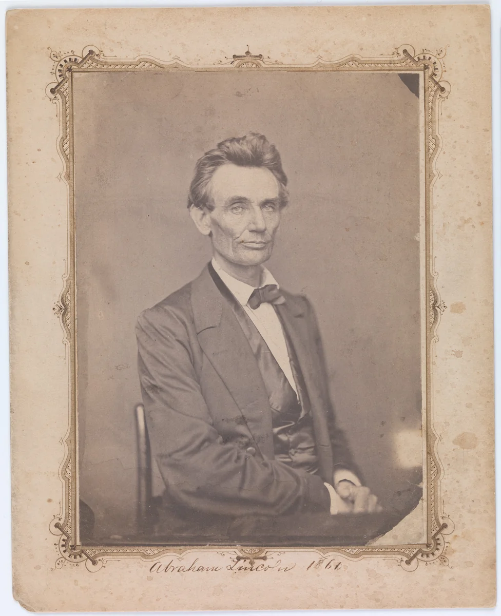 Abraham Lincoln by William Marsh, photograph, 1860