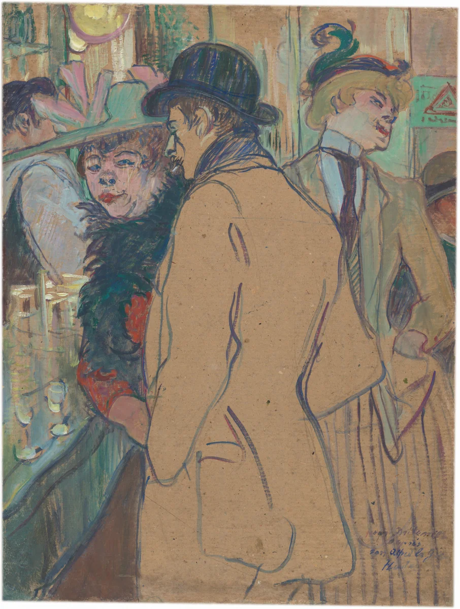 Alfred la Guigne by Henri de Toulouse-Lautrec, painting, 1894