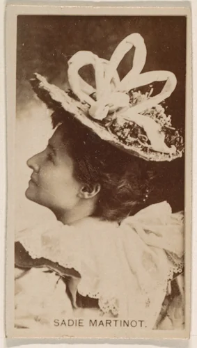Sadie Martinot, from the Actresses series (N245) issued by Kinney Brothers to promote Sweet Caporal Cigarettes by Kinney Brothers Tobacco Company, photograph, 1890