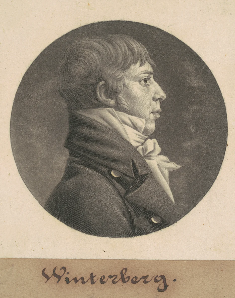 John Winterberry by Charles B. J. Févret de Saint-Mémin, print, 1805