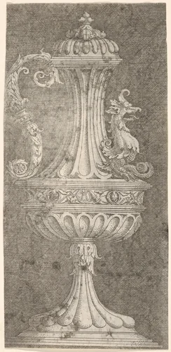 Ewer with a Dragon by Albrecht Altdorfer, print, 1500-1538