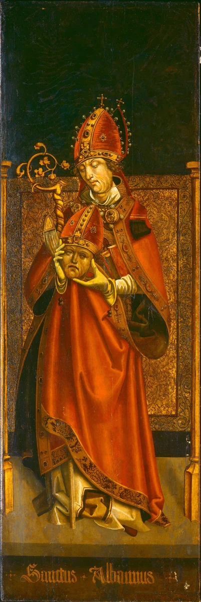 Saint Alban of Mainz by Tyrolean 16th Century, painting, 1500-1525