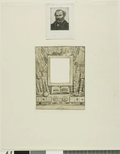 Design for a Frame for the Portrait of Armand Guéraud by Charles Meryon, print, 1862