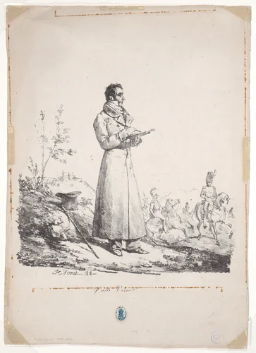 Carle Vernet Drawing by Horace Vernet, print, 1813-1823