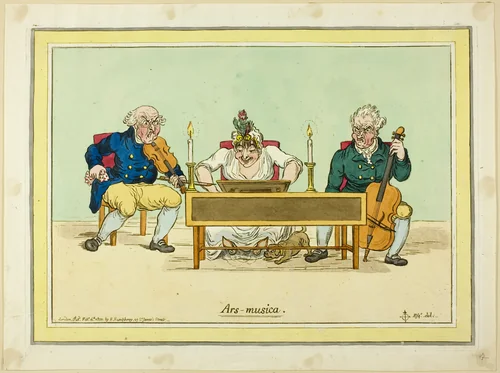 Ars musica by James Gillray, print, 1800