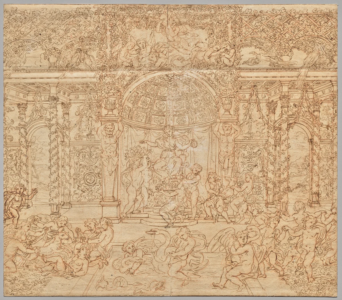 Hymn to Venus by Louis Felix de la Rue, drawing, 1755-1770