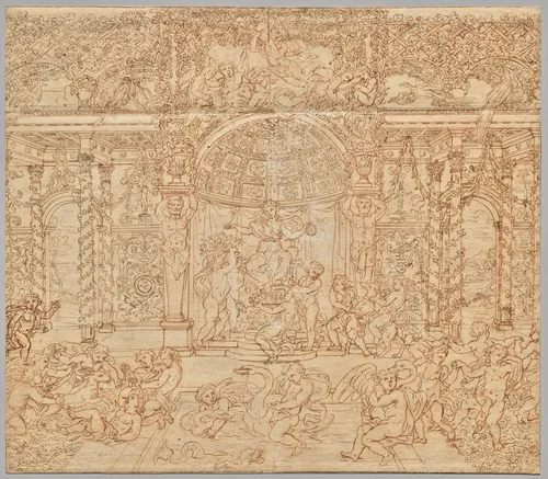 Hymn to Venus by Louis Felix de la Rue, drawing, 1755-1770