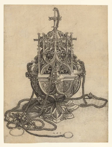 The Censer by Martin Schongauer, print, 1470-1491