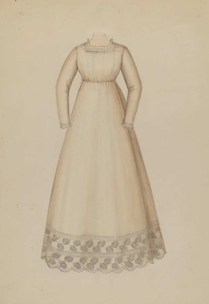 Dress by Gladys Cook, index of american design, 1937