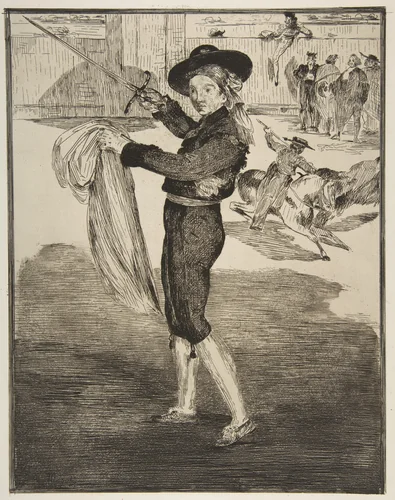 Mlle. Victorine in the Costume of an "Espada" by Edouard Manet, print, 1862
