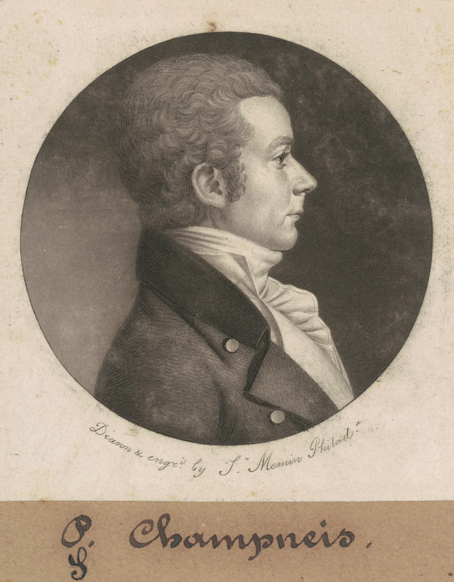Champneis by Charles B. J. Févret de Saint-Mémin, print, 1802