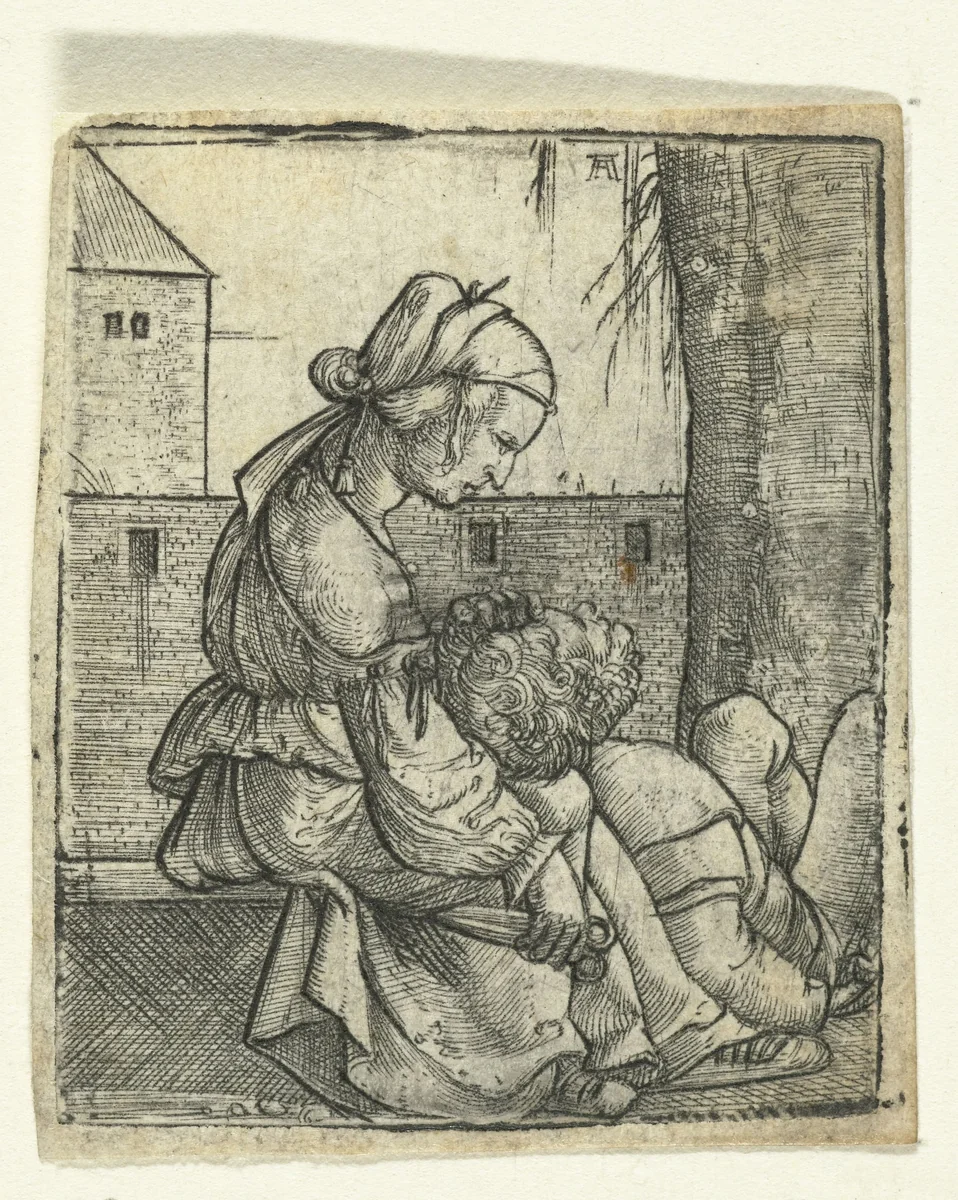 Simson en Delila by Unknown, print, 1506-1538