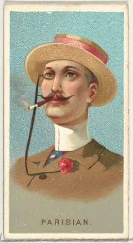 Parisian, from World's Smokers series (N33) for Allen & Ginter Cigarettes by Allen & Ginter, print, 1888