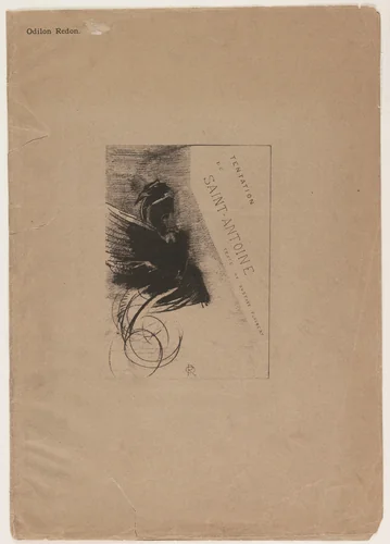 Cover/Frontispiece from The Temptation of Saint Anthony (La Tentation de Saint-Antoine) by Odilon Redon, print, 1888