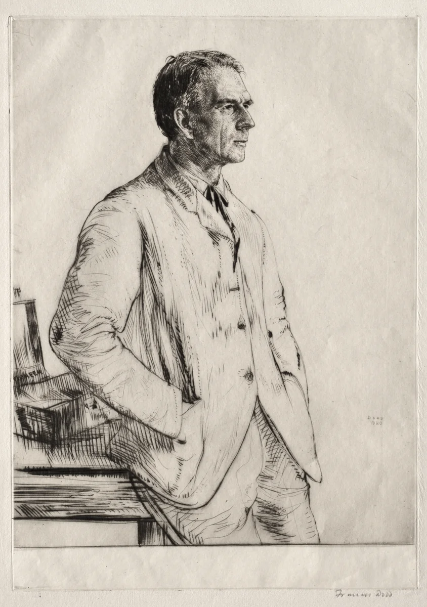 Reverend C. H. Grinling by Francis Dodd, print, 1920