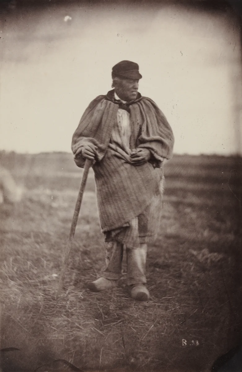 Man with Walking Stick by Auguste Giraudon, photograph, 1870-1880
