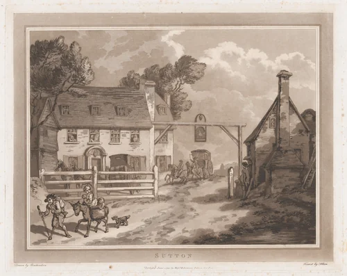 Sutton (An Excursion to Brighthelmstone) by Thomas Rowlandson, print, 1790