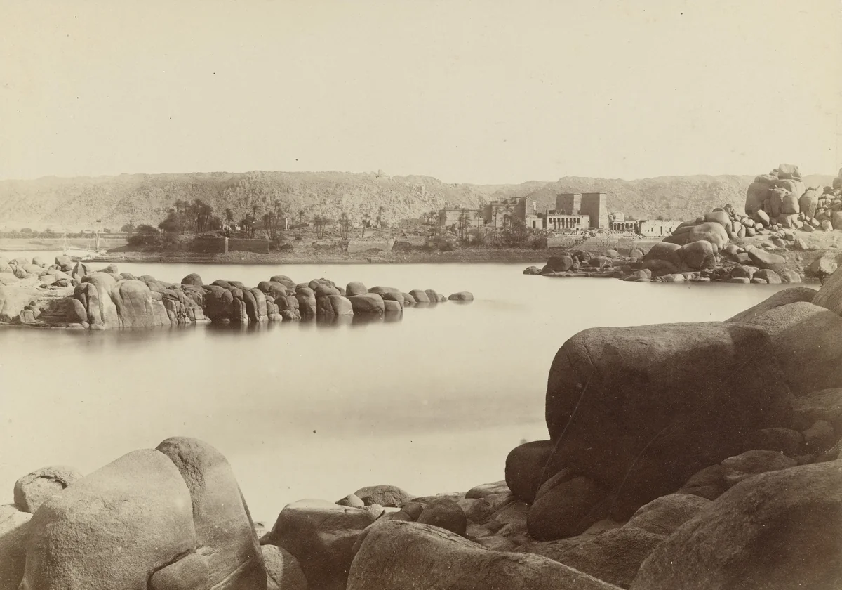 Approach to Philae, Egypt by Francis Frith, photograph, 1856