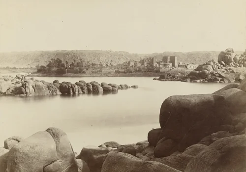 Approach to Philae, Egypt by Francis Frith, photograph, 1856