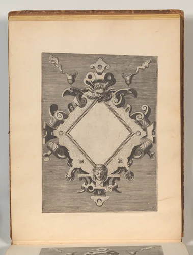 Targhe ed altri ornati di varie e capricciose invenzioni (Cartouches and other ornaments of various and capricious invention, page 23) by Hans Vredeman de Vries, book, 1555