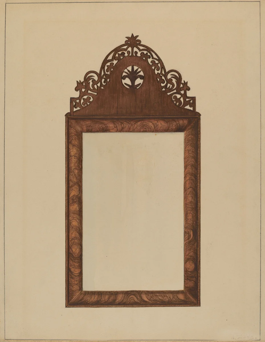 Mirror by Nicholas Gorid, index of american design, 1936