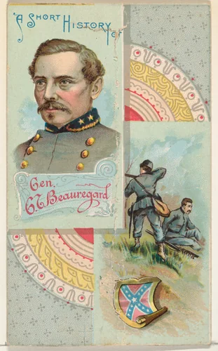 A Short History of General G. T. Beauregard, from the Histories of Generals series (N114) issued by W. Duke, Sons & Co. to promote Honest Long Cut Smoking and Chewing Tobacco by W. Duke, Sons & Co., print, 1888