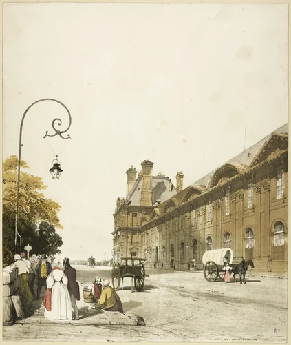 Pavillon de Flore, Tuileries by Thomas Shotter Boys, print, 1839