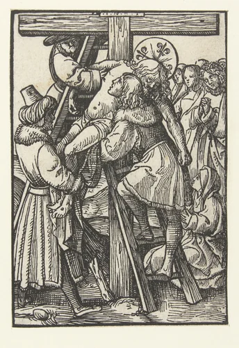 Kruisafname by Jacob Cornelisz van Oostsanen, print, 1520-1521