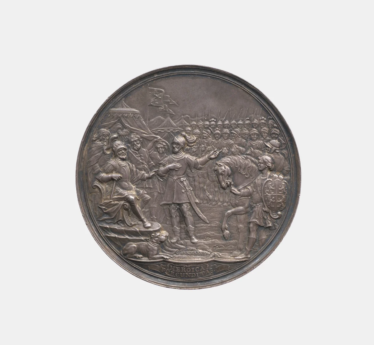 John Joseph, Count of Waldstein by Maria Antonio di Gennaro, metalwork, 1716