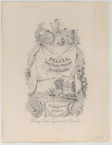 Trade Card for Frazer, Army Printer, Stationer and Bookbinder by anonymous, print, 1800-1900