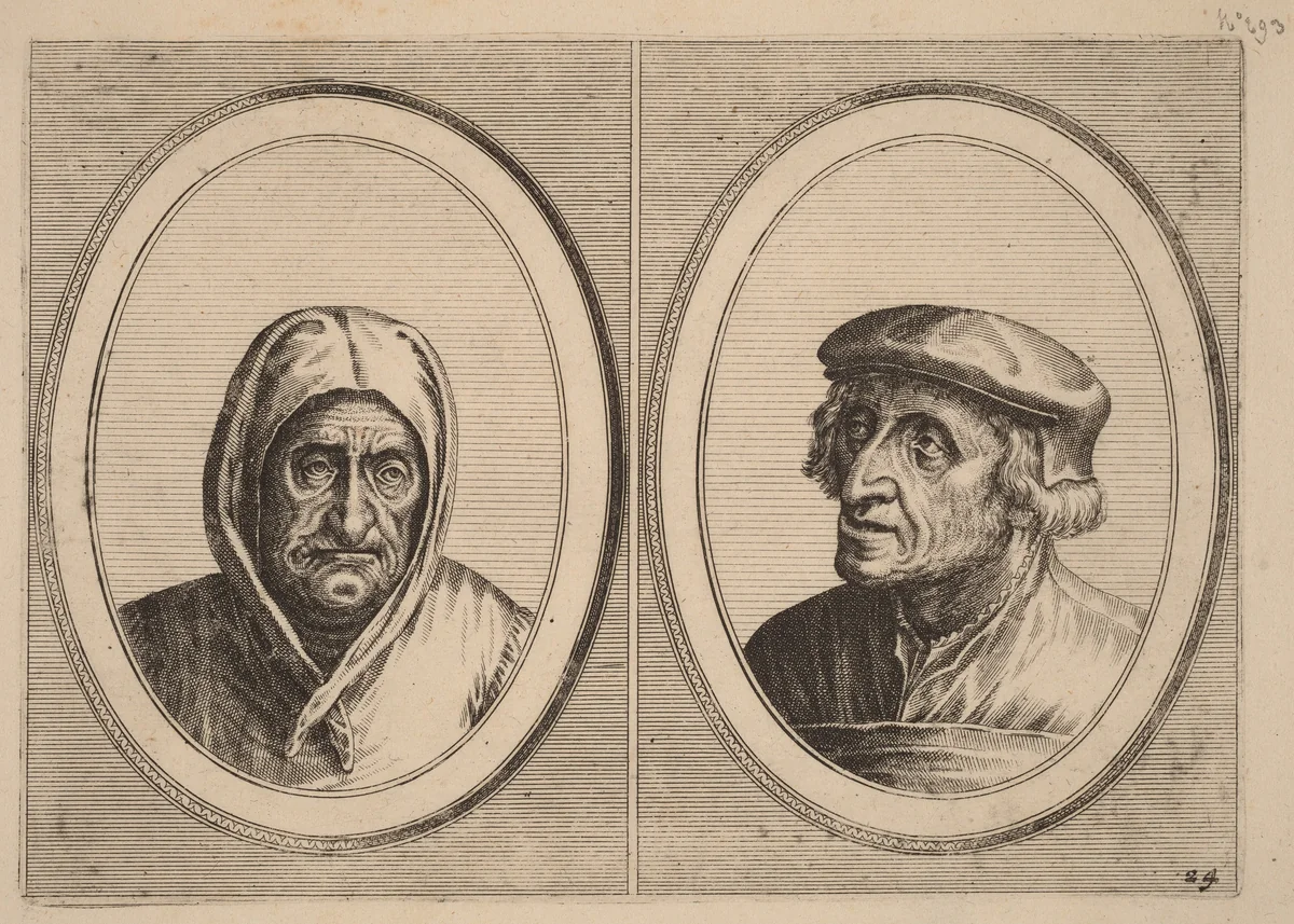 "Aecht Sonder-Ziel" and "Heertje Al-te-mooy" by Lucas van Doetechum, print, 1564-1565