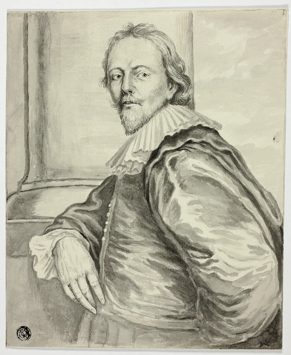 Adam de Coster by Anthony van Dyck, drawing, 1600-1699