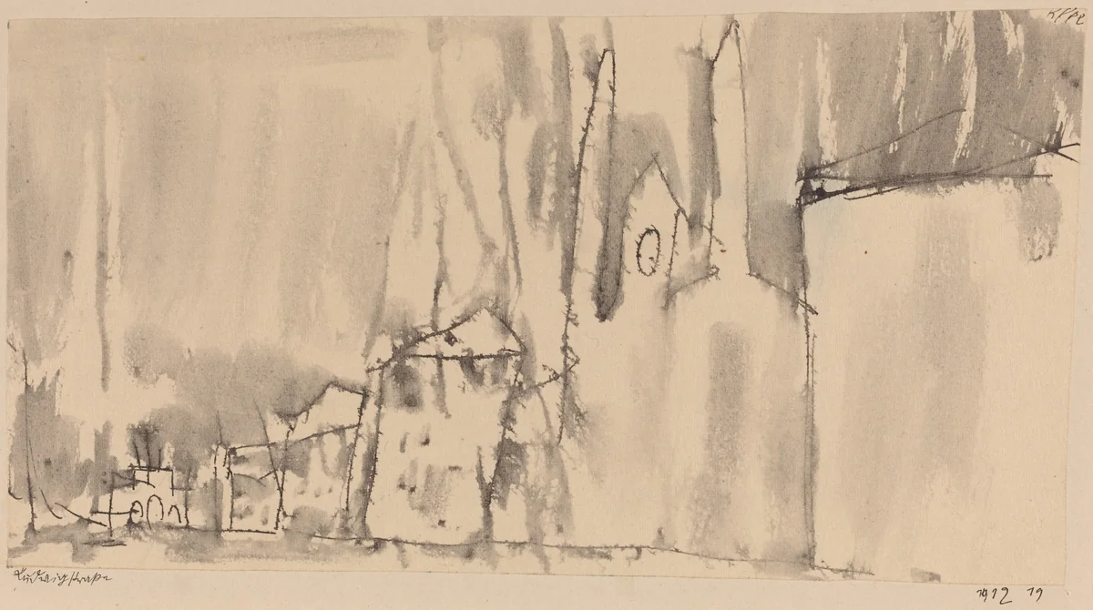 Ludwigstrasse by Paul Klee, drawing, 1912