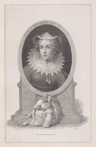 Mary, Queen of Scots by William Satchwell Leney, print, 1816
