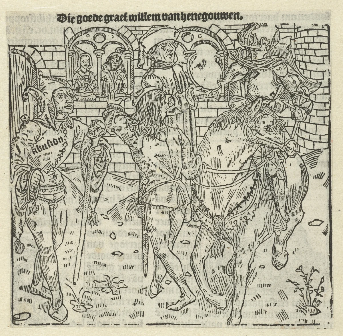 Graaf Willem III de Goede van Henegouwen by anonymous, print, 1517