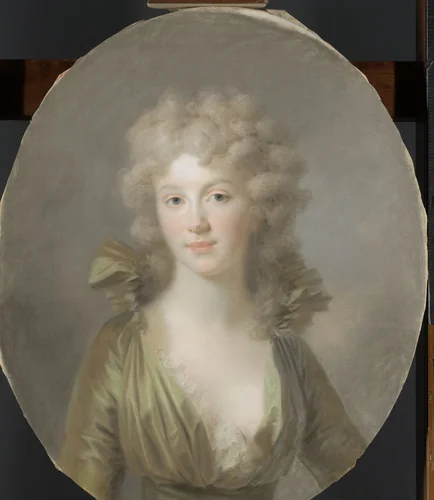 Frederica Louisa Wilhelmina, prinses van Oranje-Nassau (dochter van Willem V) by Johann Friedrich August Tischbein, drawing, 1785-1795