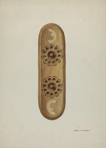 Confessional, Detail from Side by Harry Mann Waddell, index of american design, 1940