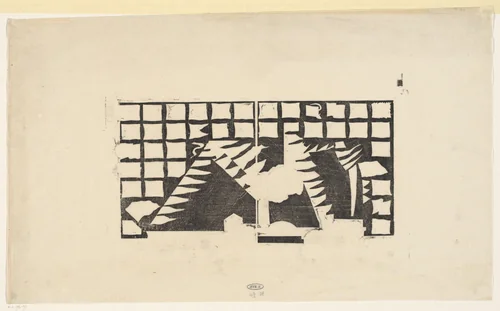 Raderboot (onderste blad) by Samuel Jessurun de Mesquita, print, 1883-1942