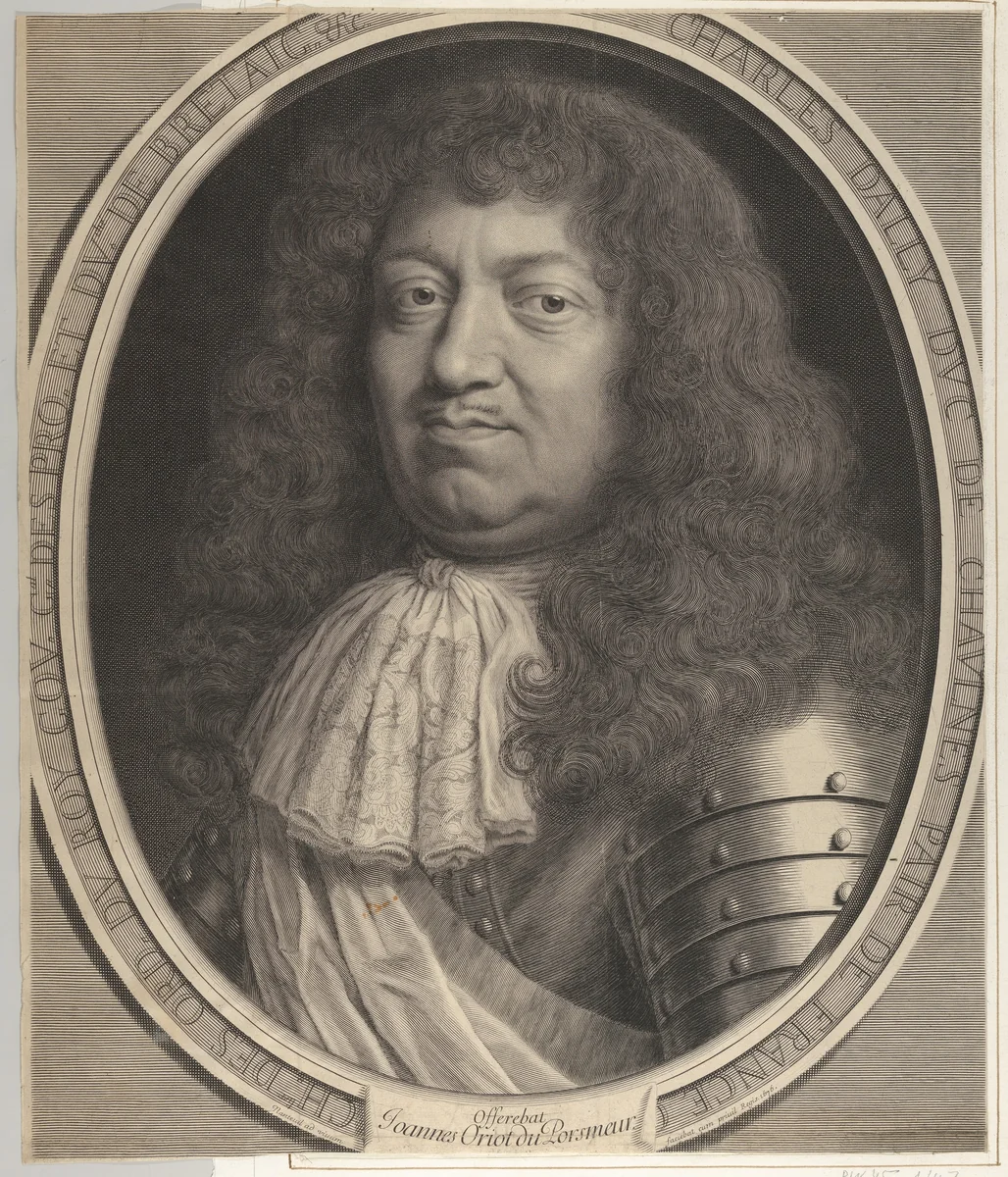 Charles d'Albert d'Ailly, duc de Chaulnes by Robert Nanteuil, print, 1676