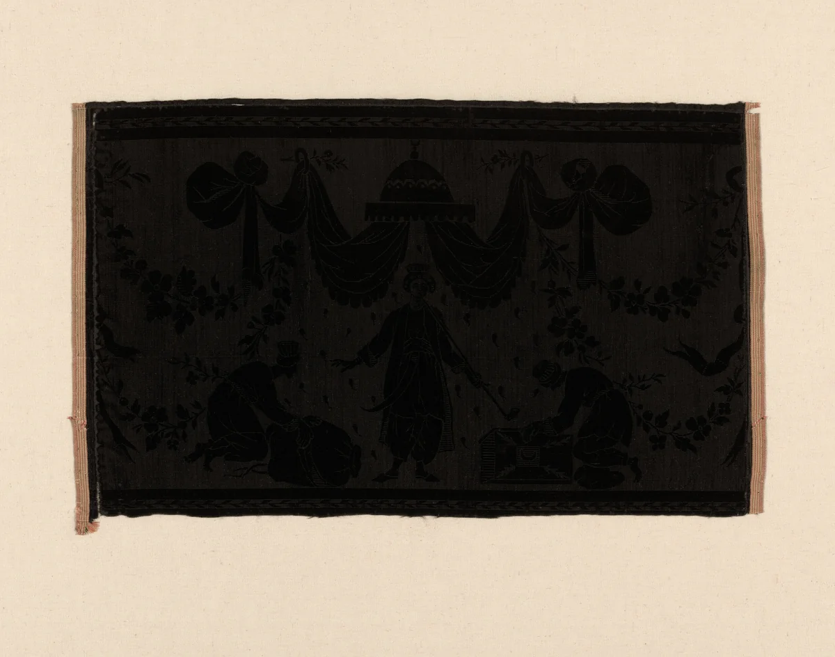 Border by France or Italy, textile, 1700-1725