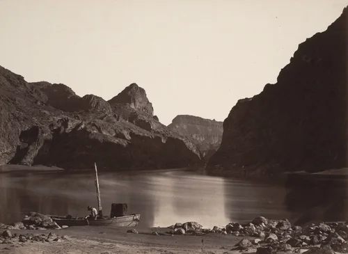 Black Cañon, Colorado River, From Camp 8, Looking Above by Timothy O'Sullivan, photograph, 1871