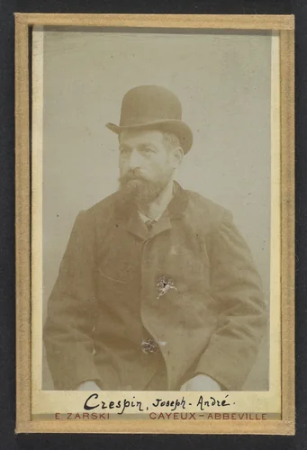 Crespin. Joseph. 40 ans, né à Roquesteron (Alpes-Maritimes). Employé de banque. 25/3/93. by Alphonse Bertillon, photograph, 1893