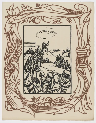 Plate (page 169) from Les Petites Fleurs de St. François (The Little Flowers of St. Francis) by Émile Bernard, illustrated book, 1928