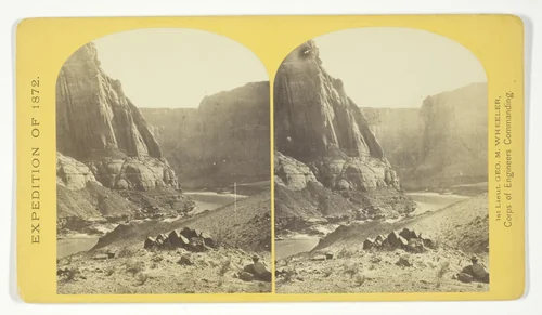 Mouth of the Paria, Colorado River; walls 2.100 feet in height, No. 11 from the series "Geographical Explorations and Surveys West of the 100th Meridian" by William H. Bell, photograph, 1872