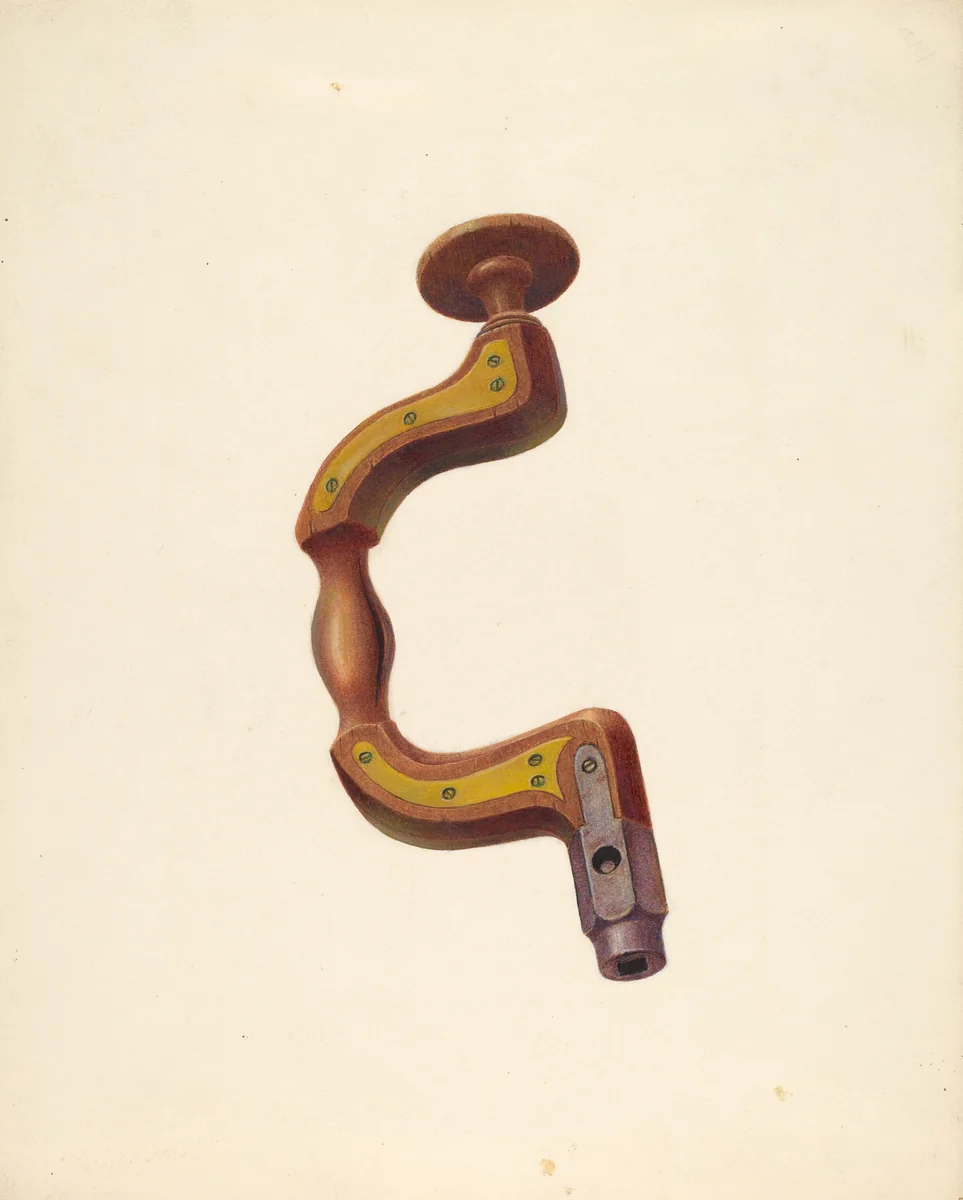 Carpenter's Brace by William H. Edwards, index of american design, 1939