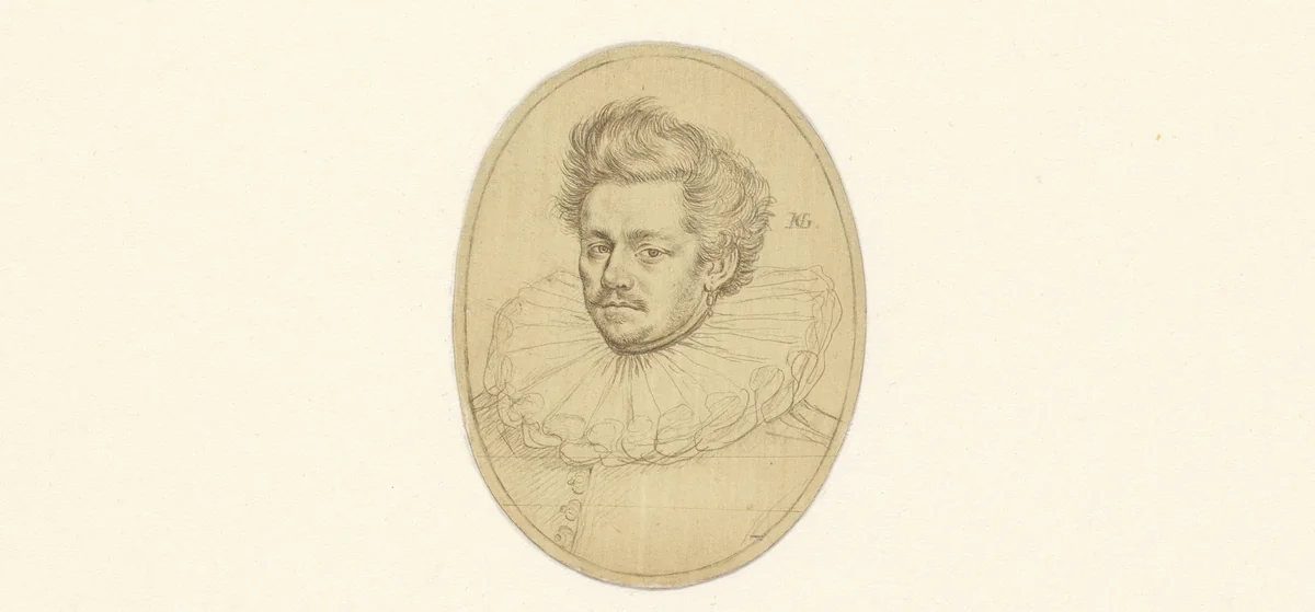 Portret van Stanislas Sobocki by Hendrick Goltzius, drawing, 1583