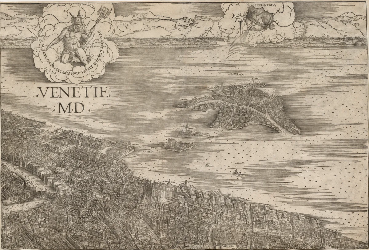 View of Venice by Jacopo de' Barbari, print, 1500