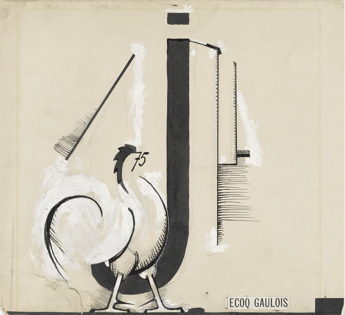 LE COQ GAULOIS by Edward Steichen, drawing, 1915