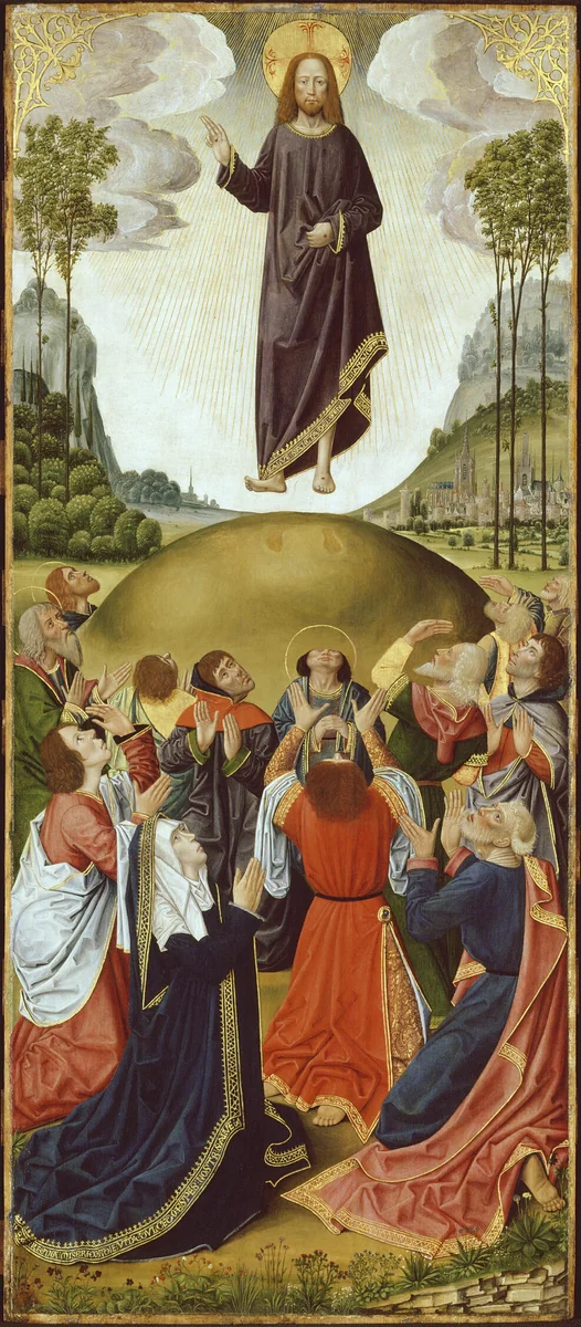 Altarpiece from Thuison-les-Abbeville: The Ascension by Picardy, painting, 1490-1500