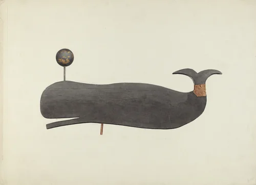 Whale Weather Vane by Marian Page, index of american design, 1938